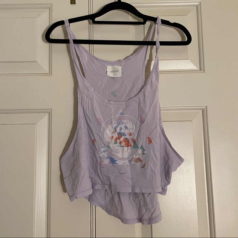 Idlewild lunar print crop tank